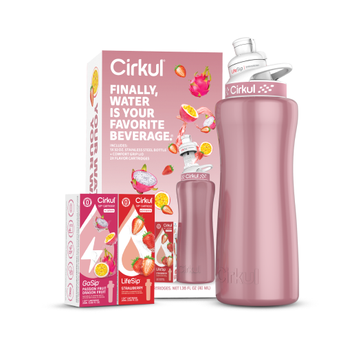 32oz. Rose Gold Stainless Steel Bottle Starter Kit - Daily Active Style